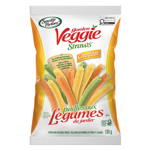 Pailles aux légumes du jardin Cheddar