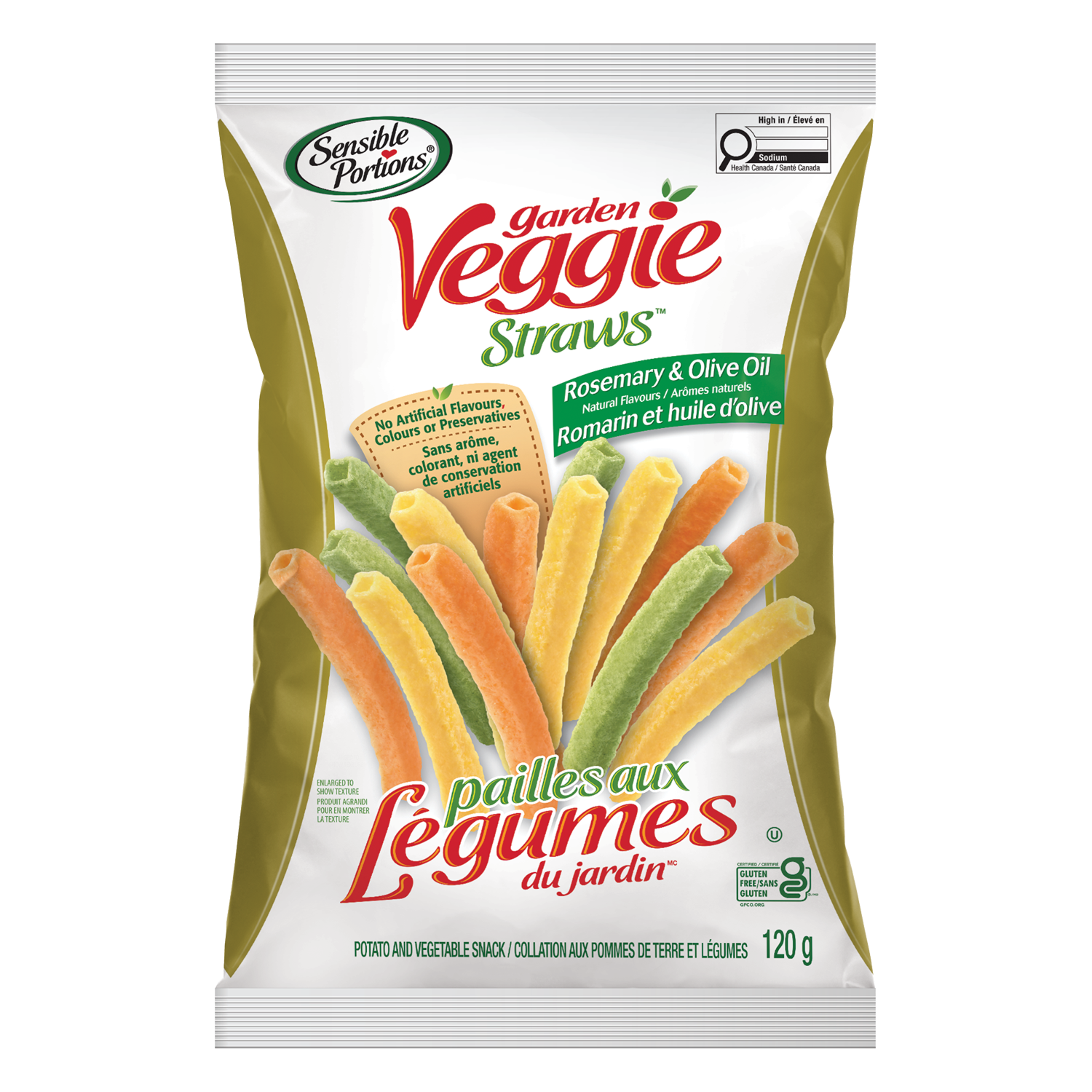 Pailles Aux Légumes du jardin Huile D'olive Et Romarin