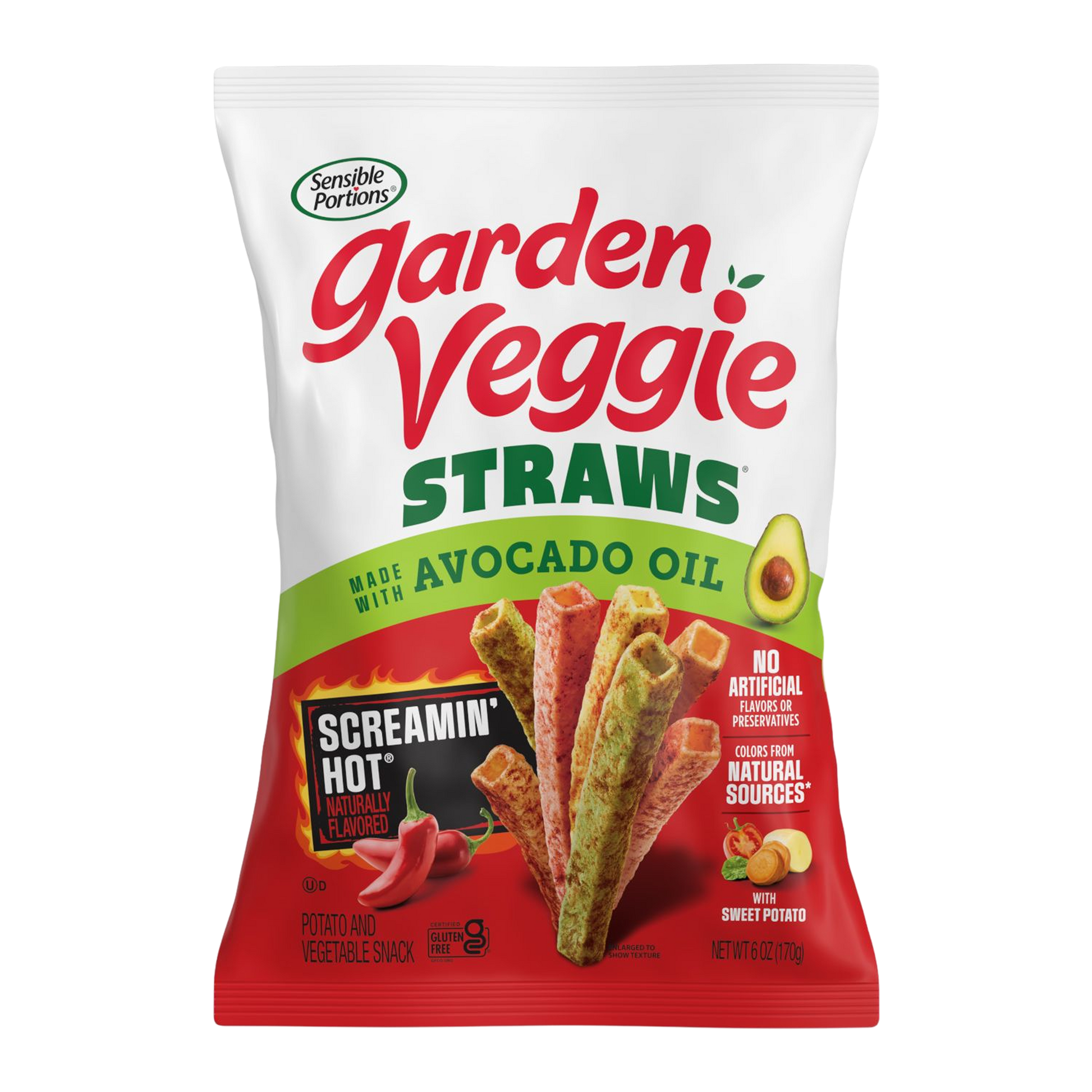 Screamin' Hot Straws Made with Avocado Oil